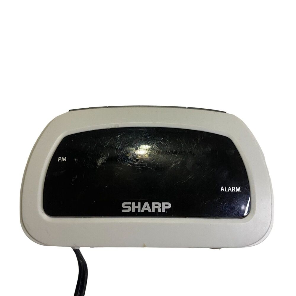#7745 Sharp Small Digital Alarm Clock Works